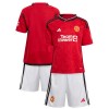 Conjunto (Camiseta+Pantalón Corto) Manchester United Primera Equipación 23-24 - Niño